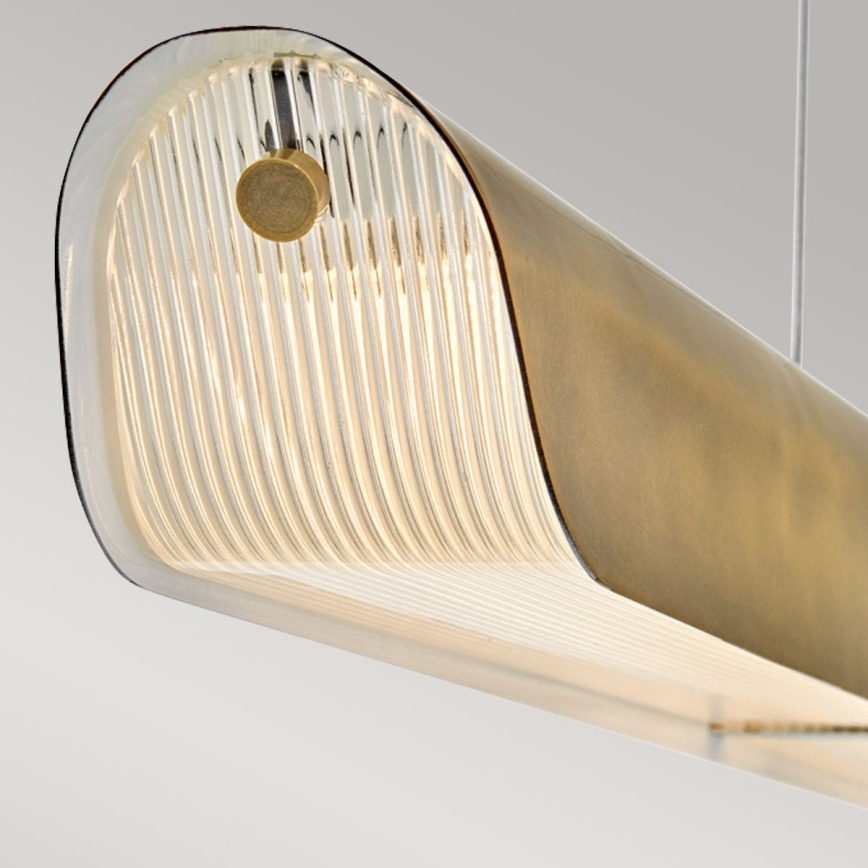 Hinkley - LED lustra uz kabeļa ARCO LED/43W/230V 3000K zelta krāsā