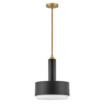 Hinkley - CEDRIC piekaramā lustra ar stieni, 2xE27/60W/230V, Ø 33 cm, zelta/melna