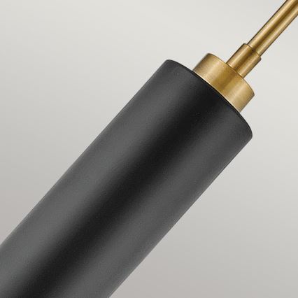 Hinkley - CEDRIC piekaramā lustra ar stieni, 2xE27/60W/230V, Ø 33 cm, zelta/melna