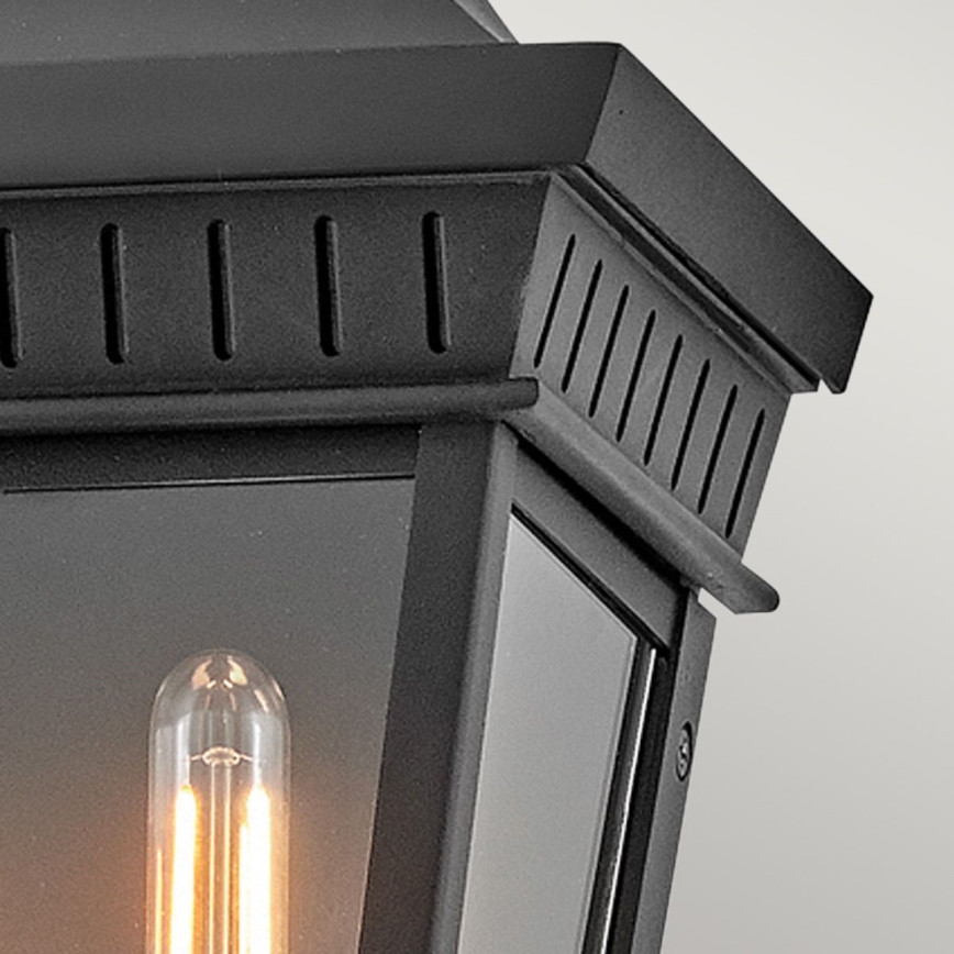 Hinkley - Āra sienas lampa CHAPEL HILL 2xE14/40W/230V IP44 melna