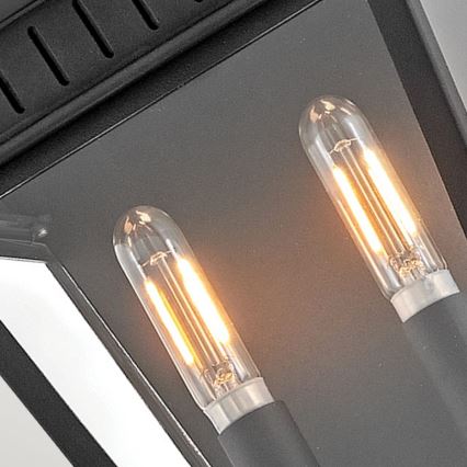 Hinkley - Āra sienas lampa CHAPEL HILL 2xE14/40W/230V IP44 melna