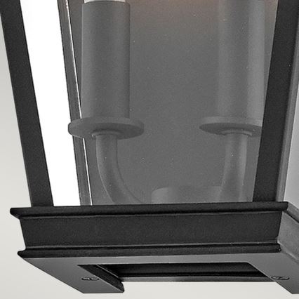 Hinkley - Āra sienas lampa CHAPEL HILL 2xE14/40W/230V IP44 melna