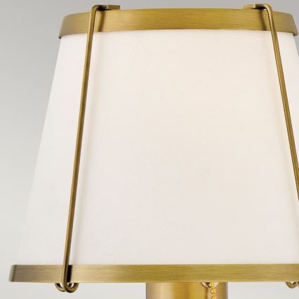 Hinkley - Sienas lampa CLARKE 1xE27/40W/230V misiņš/balta