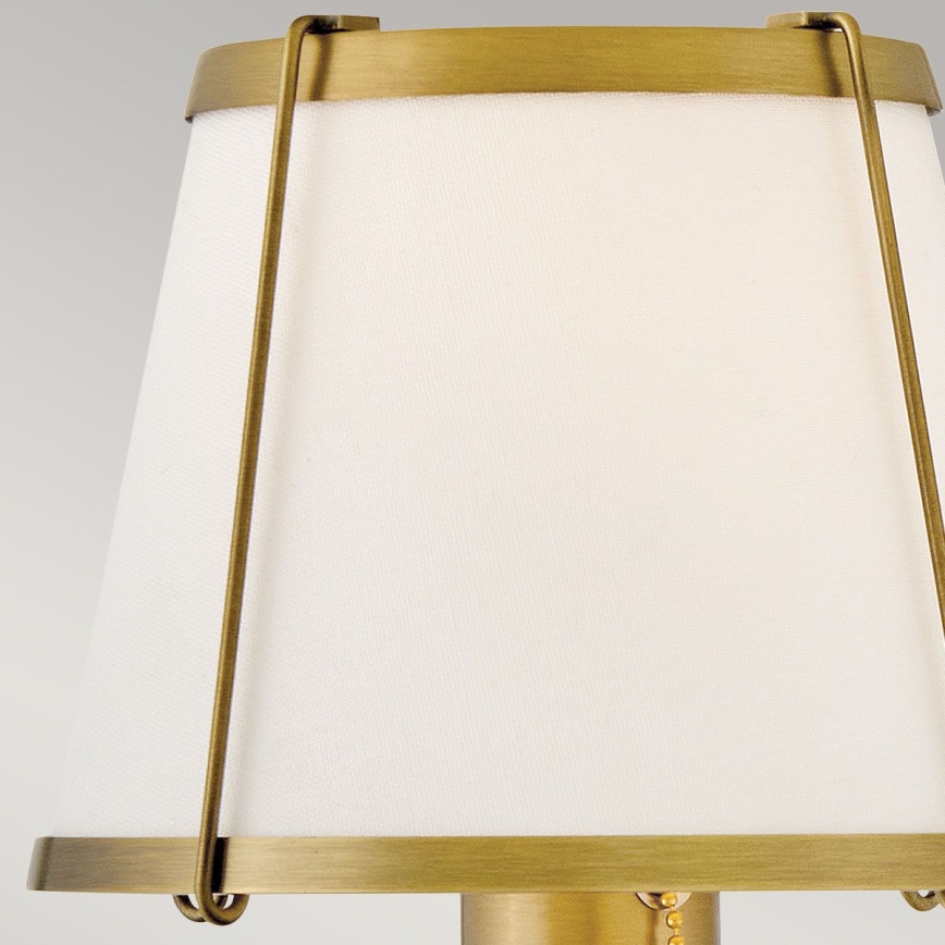 Hinkley - Sienas lampa CLARKE 1xE27/40W/230V misiņš/balta