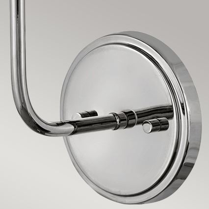 Hinkley - Sienas lampa CLARKE 1xE27/40W/230V spīdīgi hromēts/balta