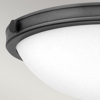 Hinkley - Griestu gaismeklis COLLIER 2xE27/40W/230V Ø 34,6 cm melns
