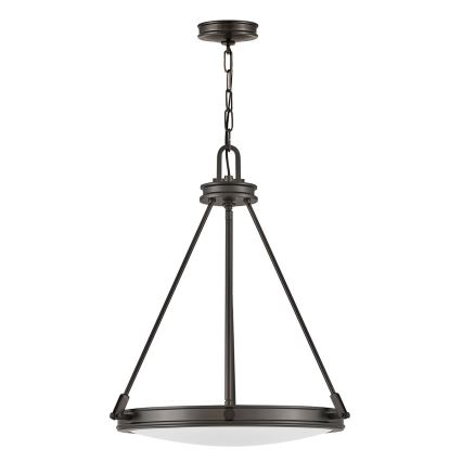 Hinkley - piekaramais lustrs uz ķēdes COLLIER 4xE14/40W/230V Ø 54,3 cm melns