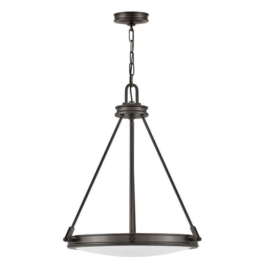 Hinkley - piekaramais lustrs uz ķēdes COLLIER 4xE14/40W/230V Ø 54,3 cm melns