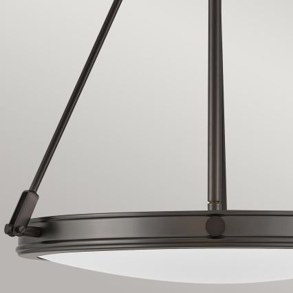 Hinkley - piekaramais lustrs uz ķēdes COLLIER 4xE14/40W/230V Ø 54,3 cm melns