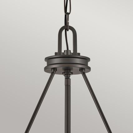 Hinkley - piekaramais lustrs uz ķēdes COLLIER 4xE14/40W/230V Ø 54,3 cm melns