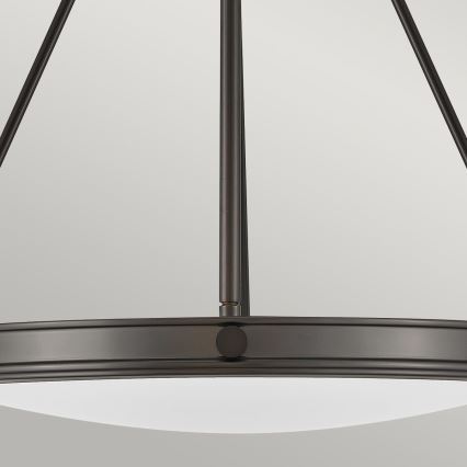 Hinkley - piekaramais lustrs uz ķēdes COLLIER 4xE14/40W/230V Ø 54,3 cm melns