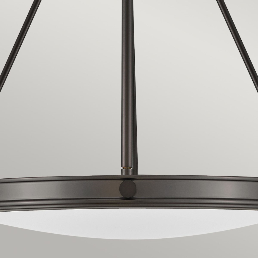 Hinkley - piekaramais lustrs uz ķēdes COLLIER 4xE14/40W/230V Ø 54,3 cm melns