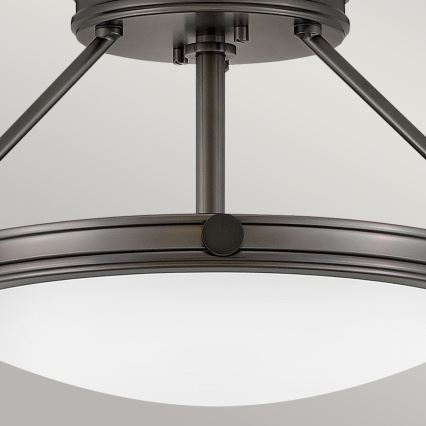 Hinkley - Uz virsmas montējama griestu lustra COLLIER, 3xE14/40W/230V, Ø 41,7 cm, melna