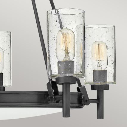 Hinkley - lustra uz ķēdes COLLIER 5xE27/40W/230V Ø 68,5 cm melna