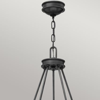 Hinkley - lustra uz ķēdes COLLIER 5xE27/40W/230V Ø 68,5 cm melna