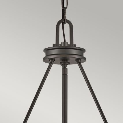 Hinkley - lustra uz ķēdes COLLIER 5xE27/40W/230V Ø 68,5 cm melna