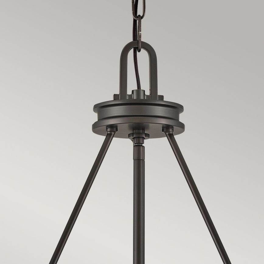 Hinkley - lustra uz ķēdes COLLIER 5xE27/40W/230V Ø 68,5 cm melna