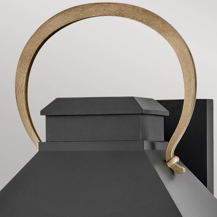 Hinkley - Āra sienas gaismeklis DAWSON L 2xE14/40W/230V IP44 melns