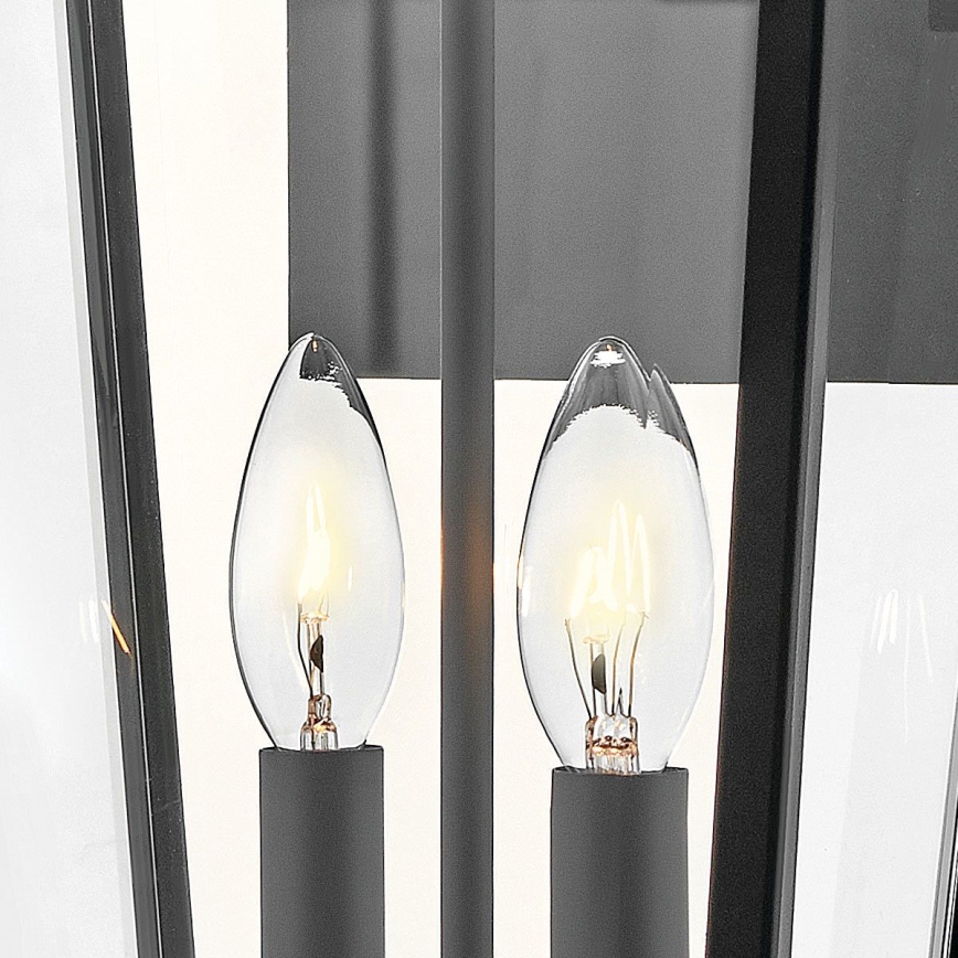 Hinkley - Āra sienas lampa DAWSON 2xE14/40W/230V IP44 melna