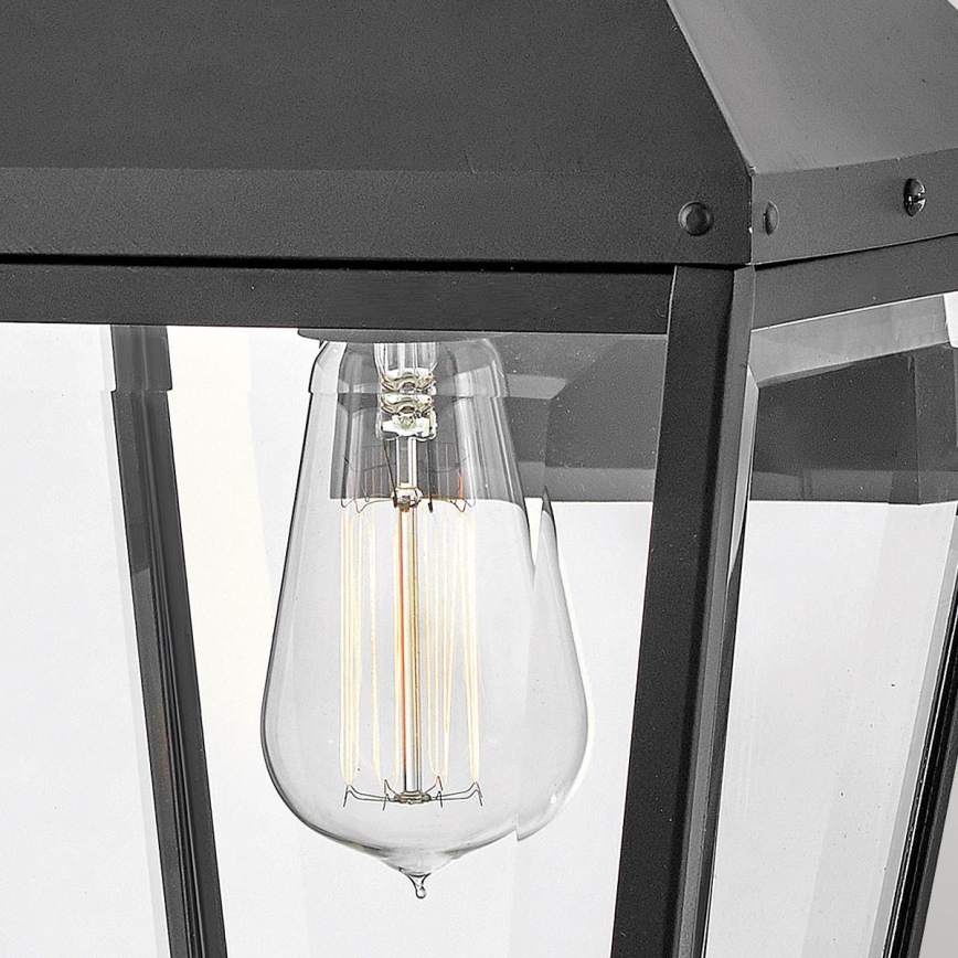 Hinkley - Āra sienas lampa DAWSON 1xE27/60W/230V IP44 melna