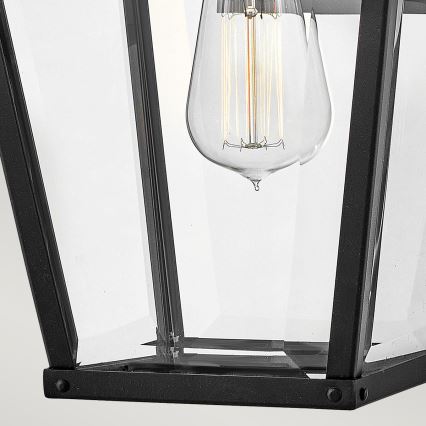 Hinkley - Āra sienas lampa DAWSON 1xE27/60W/230V IP44 melna