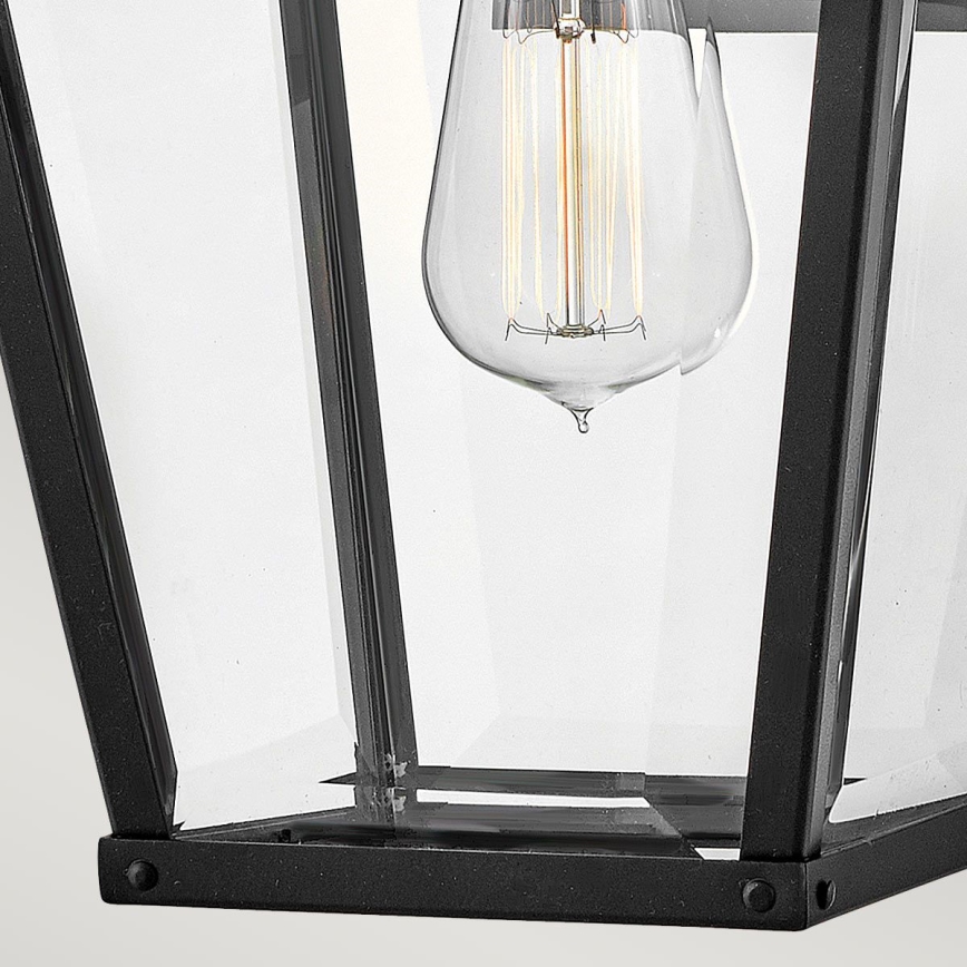 Hinkley - Āra sienas lampa DAWSON 1xE27/60W/230V IP44 melna