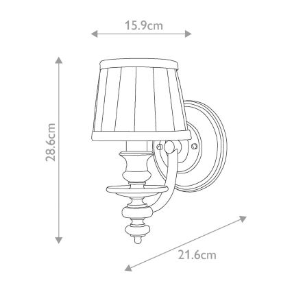 Hinkley - Sienas lampa DUNHILL 1xE14/60W/230V