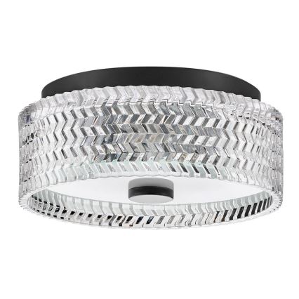 Hinkley - Griestu lampa ELLE 2xE27/60W/230V d. 30,5 cm melna
