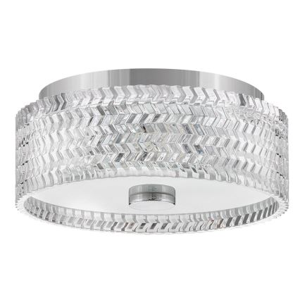 Hinkley Griestu lampa ELLE 2xE27/60W/230V d. 30,5 cm spīdīgi hromēts