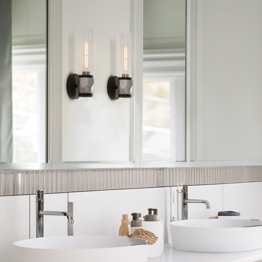 Hinkley - Sienas gaismeklis vannas istabai ELLISON 1xE27/40W/230V IP44 melns