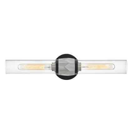 Hinkley - Vannas istabas sienas gaismeklis ELLISON 2xE27/40W/230V IP44 melns