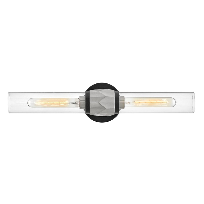 Hinkley - Vannas istabas sienas gaismeklis ELLISON 2xE27/40W/230V IP44 melns