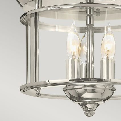 Hinkley - Griestu lampa GENTRY 3xE14/40W/230V spīdīgi hromēts