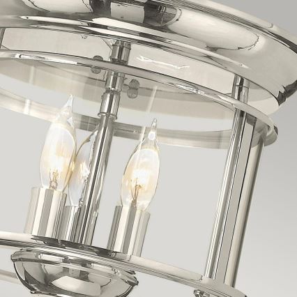 Hinkley - Griestu lampa GENTRY 3xE14/40W/230V spīdīgi hromēts