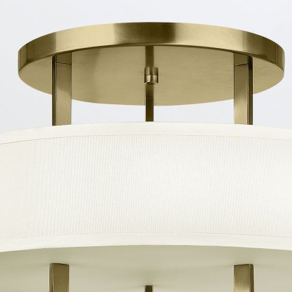 Hinkley - Griestu lampa HAMPTON 3xE27/60W/230V Ø 50,8 cm zelta krāsā
