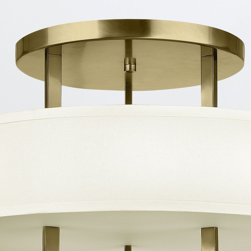 Hinkley - Griestu lampa HAMPTON 3xE27/60W/230V Ø 50,8 cm zelta krāsā