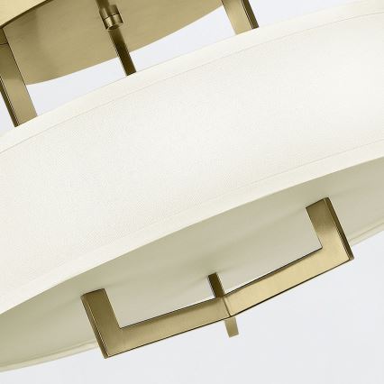 Hinkley - Griestu lampa HAMPTON 3xE27/60W/230V Ø 50,8 cm zelta krāsā