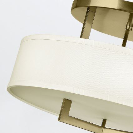 Hinkley - Griestu lampa HAMPTON 3xE27/60W/230V Ø 50,8 cm zelta krāsā
