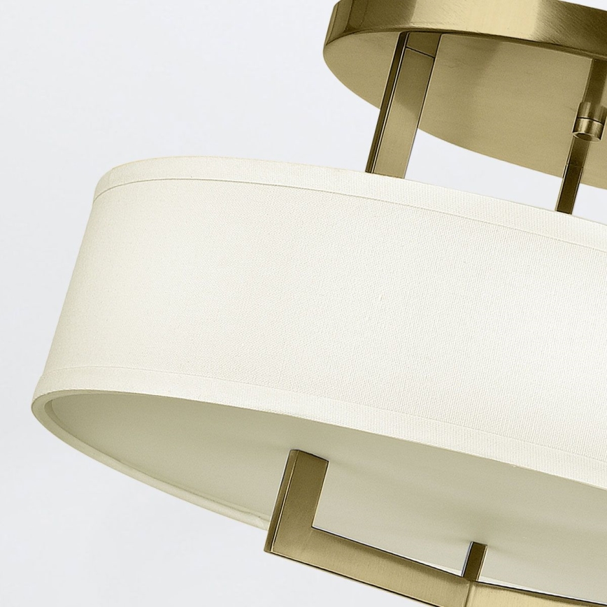 Hinkley - Griestu lampa HAMPTON 3xE27/60W/230V Ø 50,8 cm zelta krāsā