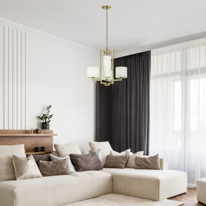 Hinkley - lustra ar ķēdi HAMPTON 4xE27/60W/230V zelta