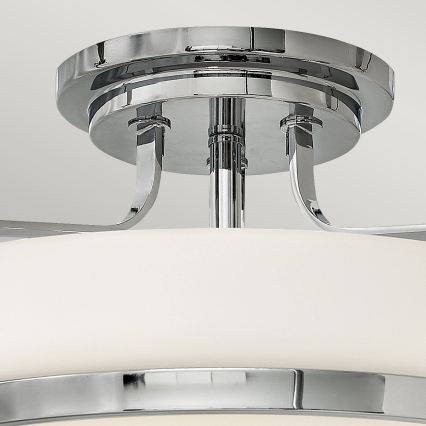 Hinkley - Virsmontēta griestu lustra HARPER 3xE27/60W/230V Ø 45,6 cm spīdīgs hroms
