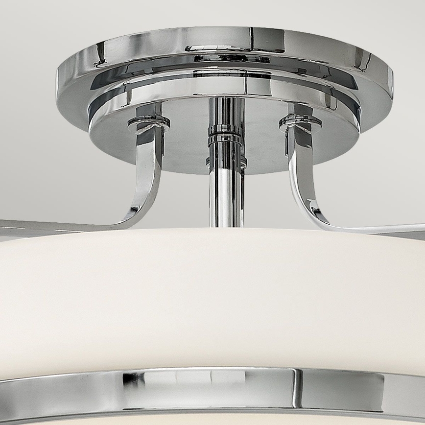 Hinkley - Virsmontēta griestu lustra HARPER 3xE27/60W/230V Ø 45,6 cm spīdīgs hroms