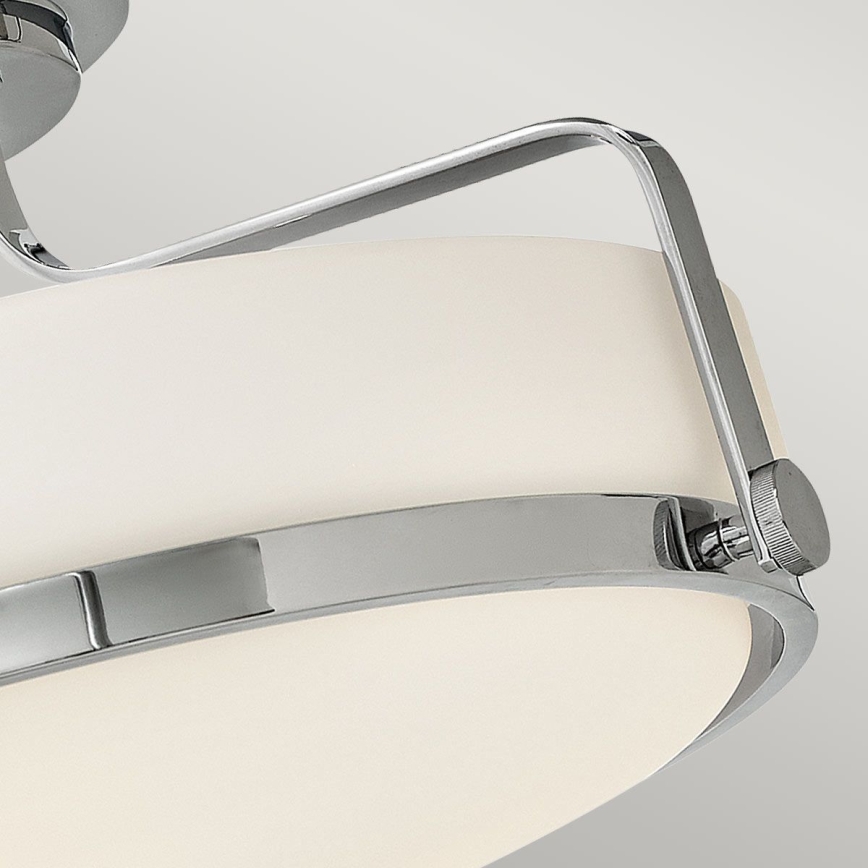 Hinkley - Virsmontēta griestu lustra HARPER 3xE27/60W/230V Ø 45,6 cm spīdīgs hroms