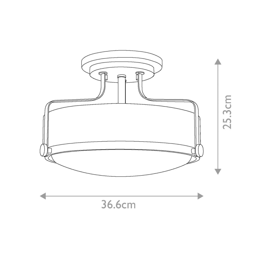 Hinkley - Piestiprināms griestu lustrs HARPER 3xE27/60W/230V Ø 36,6 cm spīdīgs hroms