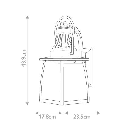 Hinkley - Āra sienas lampa MONTAUK 2xE14/60W/230V IP44