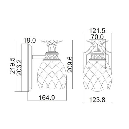 Hinkley - LED Vannas istabas sienas lampa PLANTATION 1xG9/3W/230V IP44 matēts hroms
