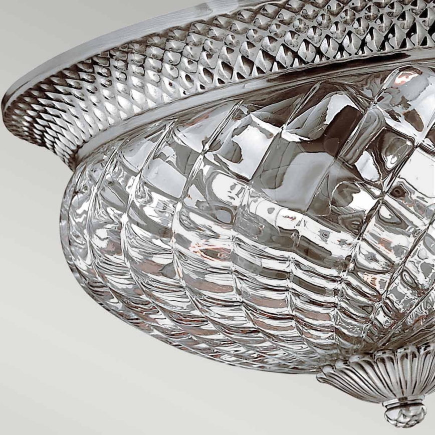 Hinkley - Griestu lampa PLANTATION 3xE27/60W/230V sudraba