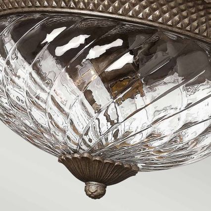 Hinkley - Griestu lampa PLANTATION 3xE27/60W/230V bronza