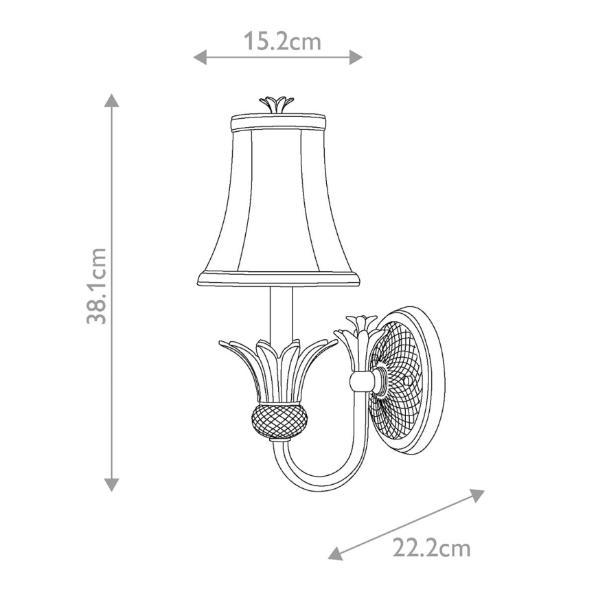 Hinkley - Sienas lampa PLANTATION 1xE14/40W/230V bronza