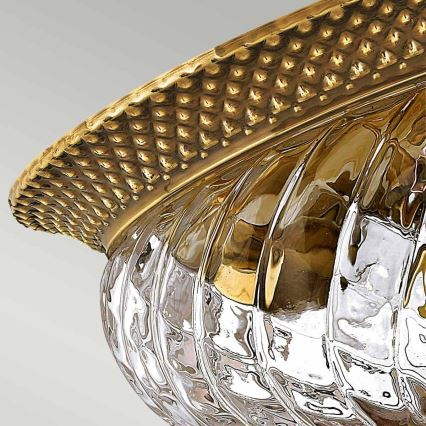 Hinkley - Griestu lampa PLANTATION 2xE27/60W/230V misiņš